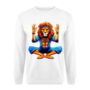 Lion Yoga - Unisex Sweatshirt - white - Front