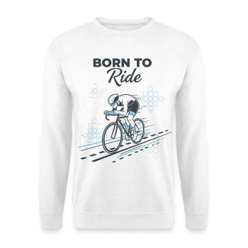 Born to Ride - Unisex Pullover - Weiß - Vorne