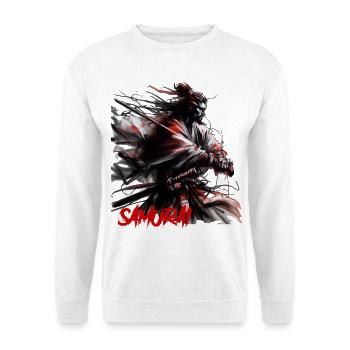 Samouraï - Sweat-shirt Unisexe - blanc - Devant