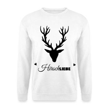 HirschLIEBE par les biens célestes - Sweat-shirt Unisexe - blanc - Devant