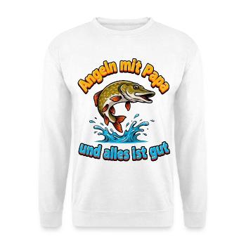 Fishing with Dad - Unisex Sweatshirt - white - Front