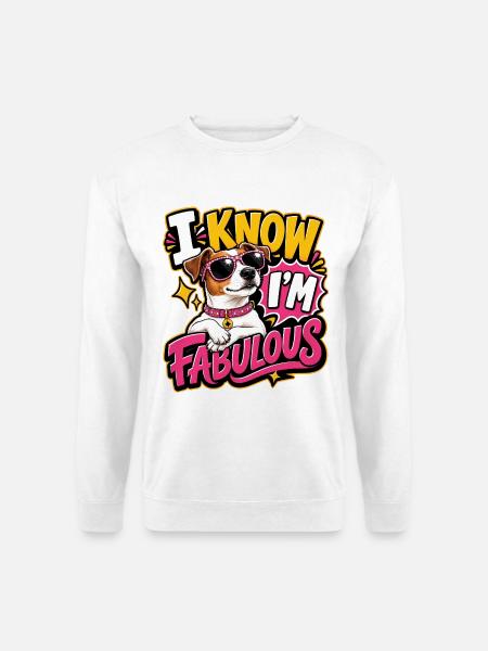 Jack Russell Terrier - Unisex Pullover - Weiß