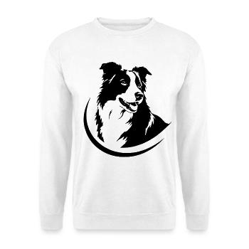 Hundeliebe - Unisex Pullover - Weiß - Vorne - Alina (178cm) & Michal (187cm)