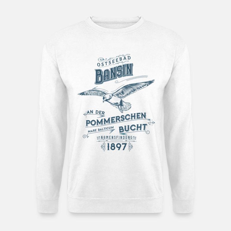 Ostseebad Bansin - Unisex Pullover - Weiß