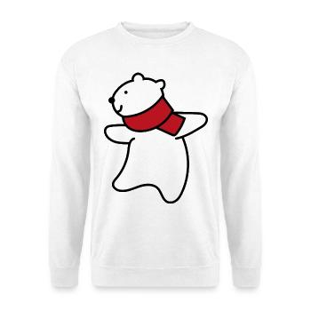 Petit ours polaire - Sweat-shirt Unisexe - blanc - Devant