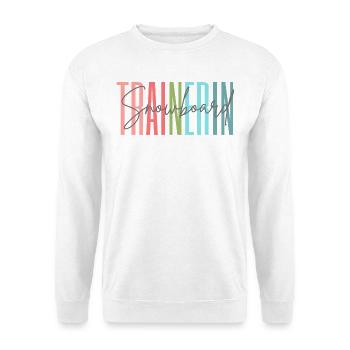 Trainerin Snowboard Snowboardtrainerin Geschenk - Unisex Pullover - Weiß - Vorne