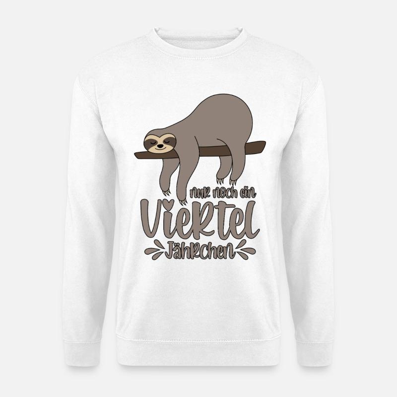 Sloth Sleepyhead Plus qu’un quart d’année - Sweat-shirt Unisexe - blanc