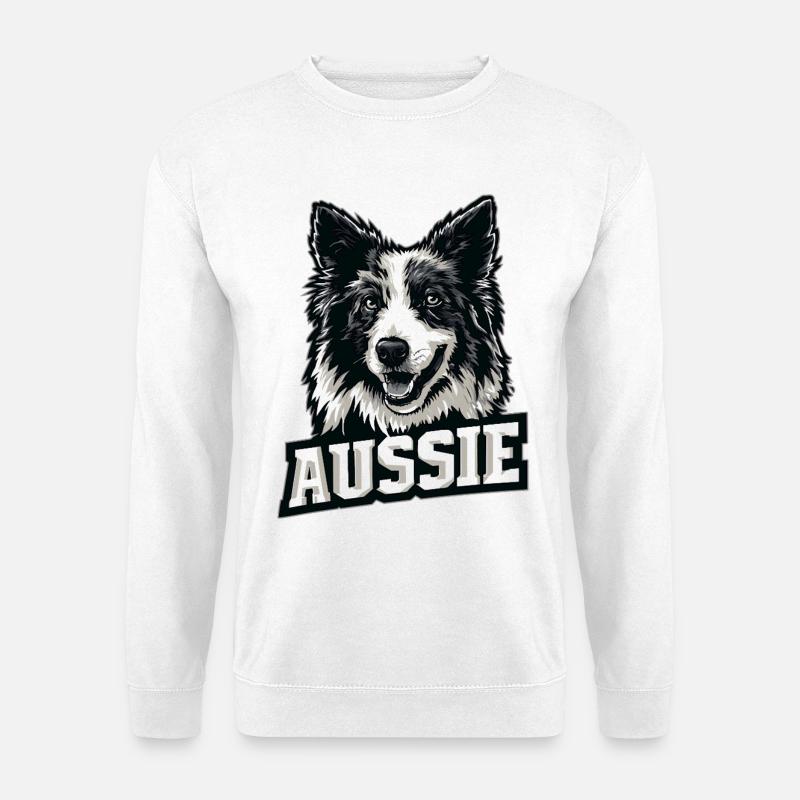 Australian Shepherd – Aussie Pride - Unisex Pullover - Weiß