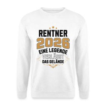 Pensioner 2026 Pension Pensioner Legend Retirement - Unisex Sweatshirt - white - Front