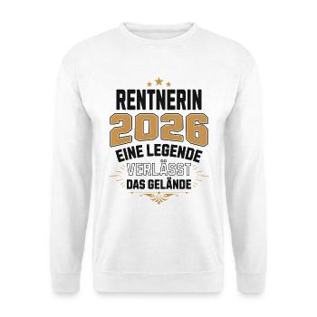 Pensioner 2026 Pension Pensioner Legend Retirement - Unisex Sweatshirt - white - Front