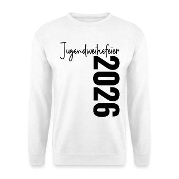 Jugendweihefeier 2026 - Unisex Pullover - Weiß - Vorne