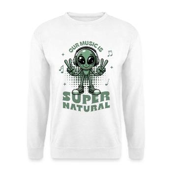 Lustiges Alien-T-Shirt - Unisex Pullover - Weiß - Vorne