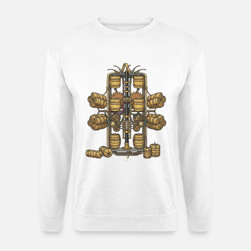 Multi-impact bomb fireworks Malta pyrotechnics - Unisex Sweatshirt - white