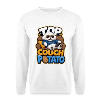 Malteser - Unisex Pullover - Weiß - Vorne - Alina (178cm) & Michal (187cm)