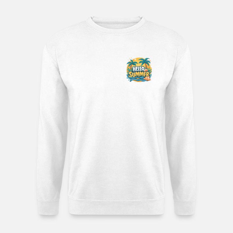 Dazzling elegance HELLO SUMMER - Unisex Sweatshirt - white