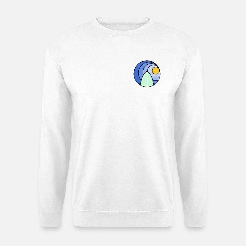 Surf Sundowner I (black) - Unisex Pullover - Weiß