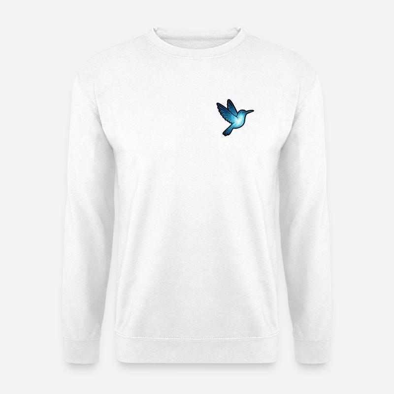 Seelentier und Wächterwesen: Kolibri - Unisex Pullover - Weiß