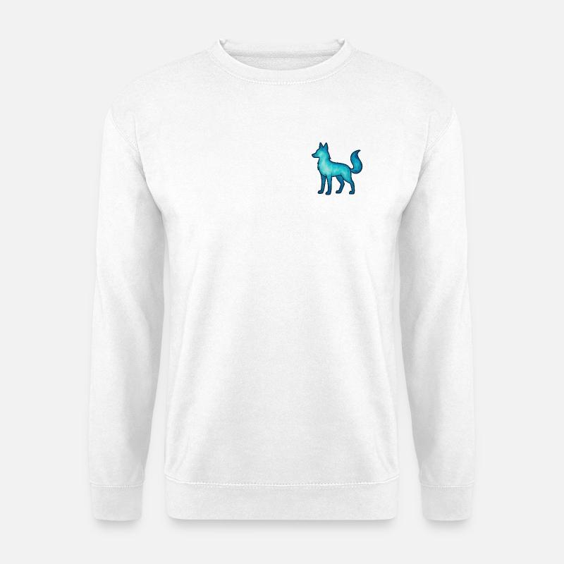 Seelentier und Wächterwesen: Wolf - Unisex Pullover - Weiß