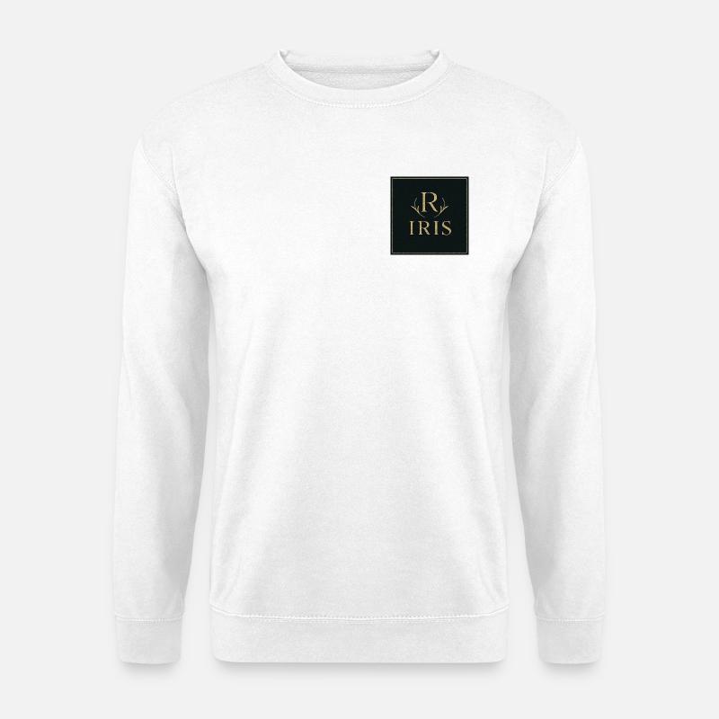 Iris Monogram Gold - Unisex Pullover - Weiß