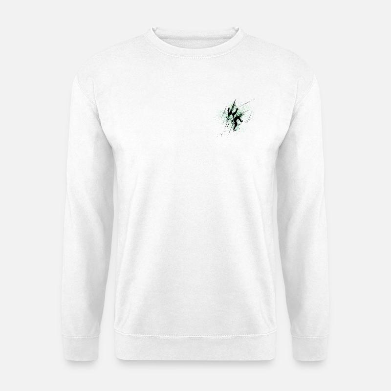 Green Splash Climber - Unisex Pullover - Weiß