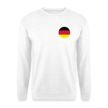 fahne_de - Sweat-shirt Unisexe - blanc - Devant