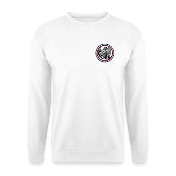 FREEBEAST COQ Bleu Blanc & Rouge - Sweat-shirt Unisexe - blanc - Devant