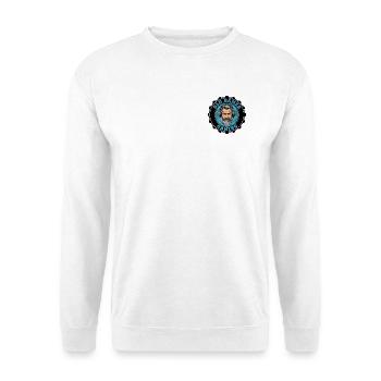 Altes Gamer-Retro-Abzeichen-Design - Unisex Pullover - Weiß - Vorne