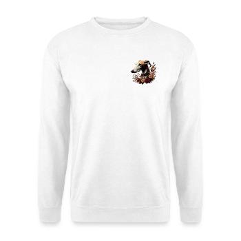 Greyhound Head Autumn Rosary - Unisex Sweatshirt - white - Front