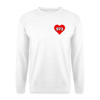 Ich liebe Französisch-Guayana 973 - Unisex Pullover - Weiß - Vorne - Alina (178cm) & Michal (187cm)