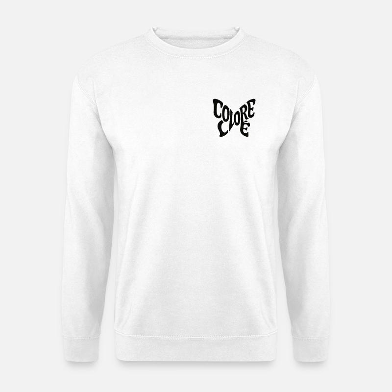Schmetterlings Silhuette Modernes design - Unisex Pullover - Weiß
