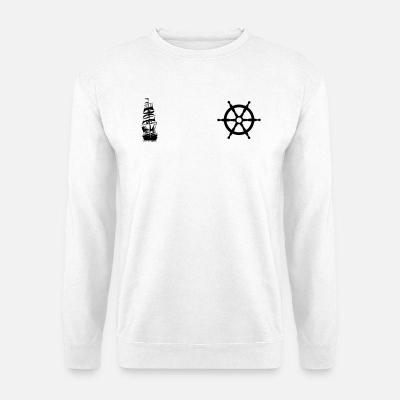 steuerrad - Unisex Pullover - Weiß