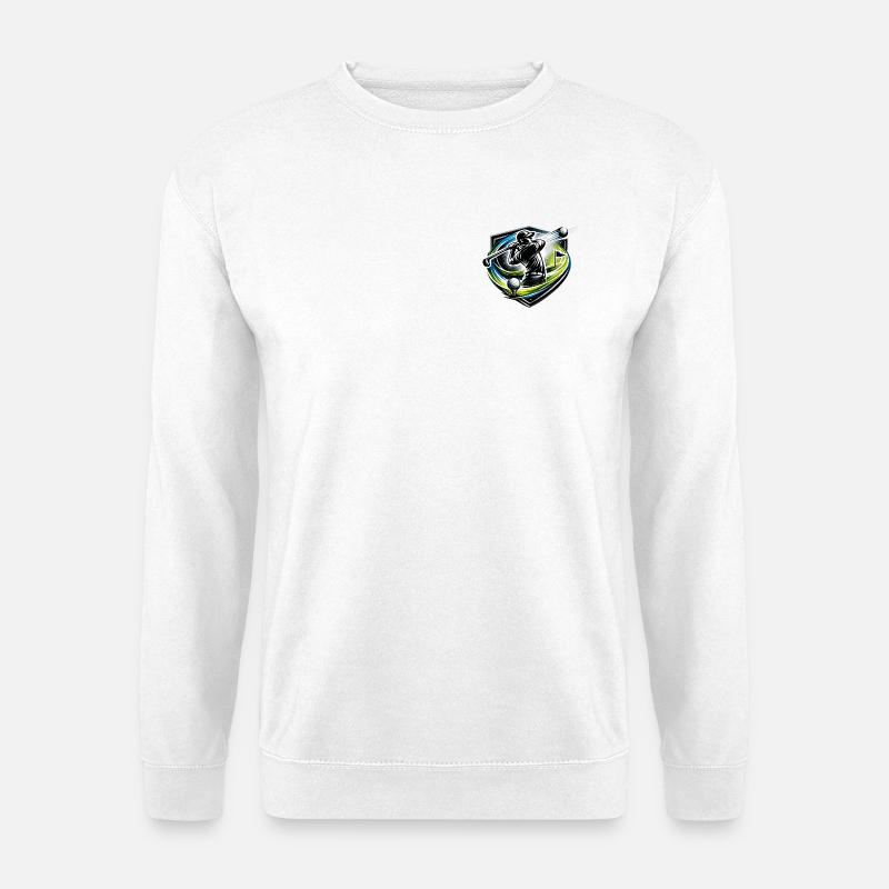 Golfschlag Shield Dynamik - Unisex Pullover - Weiß
