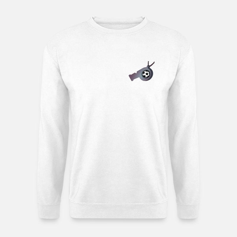 Fußball Trillerpfeife - Unisex Pullover - Weiß