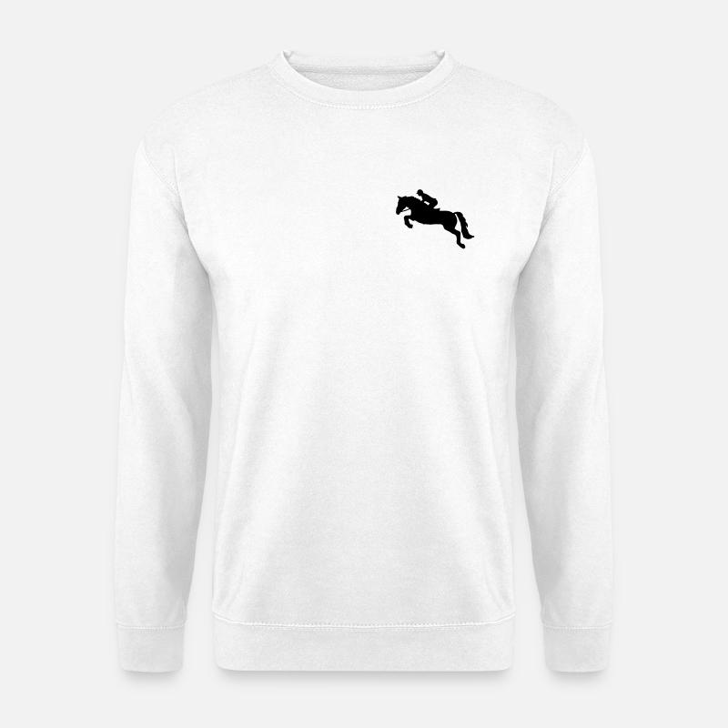 Springreiten - Unisex Pullover - Weiß