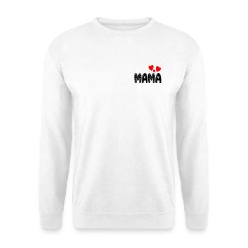 SCHRIFTZUG MAMA - MUTTERTAG GESCHENKIDEEN - Unisex Pullover - Weiß - Vorne