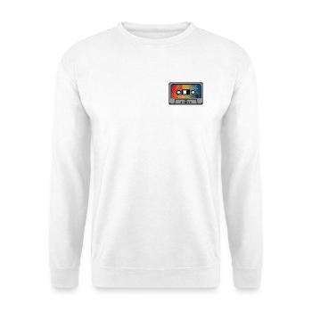 Cassette arc en ciel rétro - Sweat-shirt Unisexe - blanc - Devant