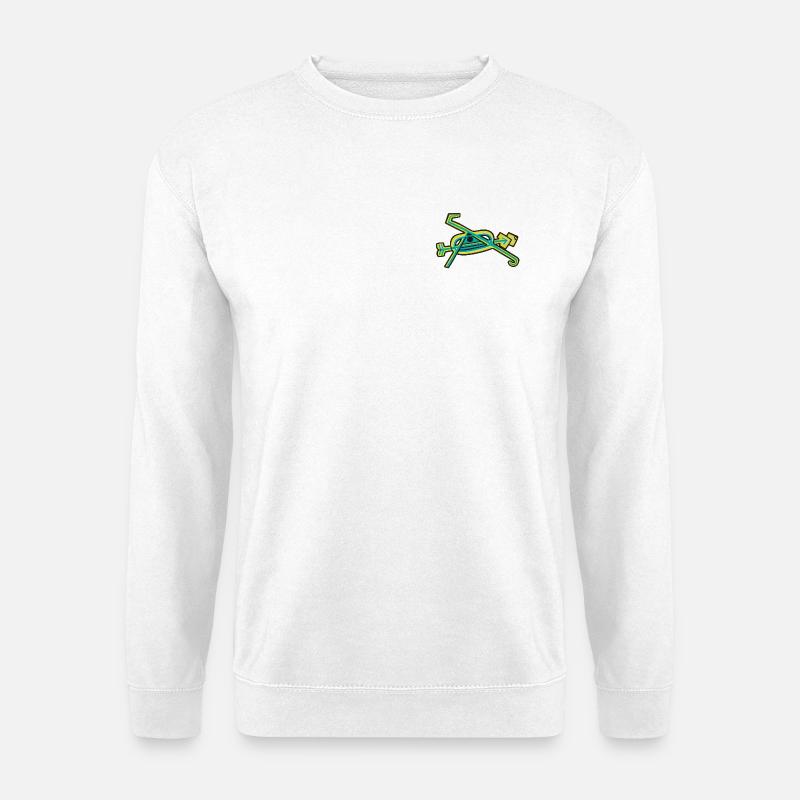 Glyphe "Kaleido-Auge" - Unisex Pullover - Weiß
