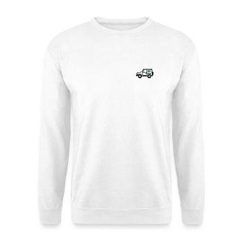 Safari avec Shamrock - Sweat-shirt Unisexe - blanc - Devant