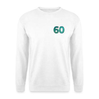 Numéro 60 - 60e anniversaire - Sweat-shirt Unisexe - blanc - Devant