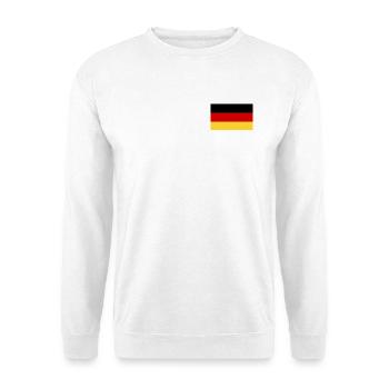 Deutsche Flagge - Unisex Pullover - Weiß - Vorne