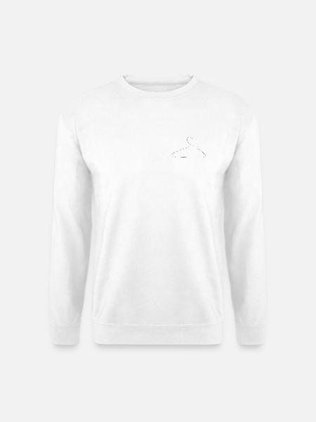 Kleiderbügel. - Unisex Pullover - Weiß