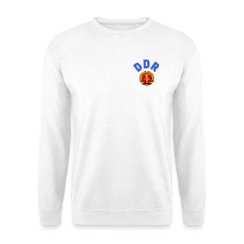 DDR 1974 WM Nationalmannschaft Retroshirt - Unisex Pullover - Weiß - Vorne