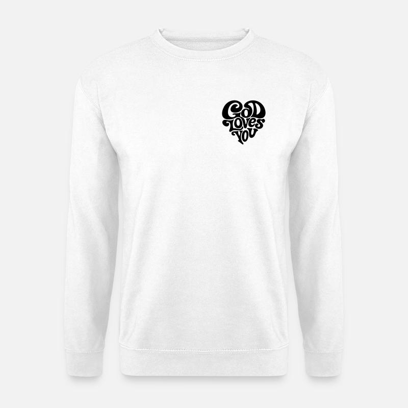 Gott liebt Dich - Unisex Pullover - Weiß