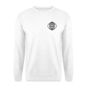 Super dad since always - Sweat-shirt Unisexe - blanc - Devant