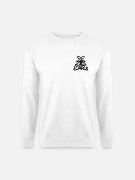 Goth Motte - Unisex Pullover - Weiß