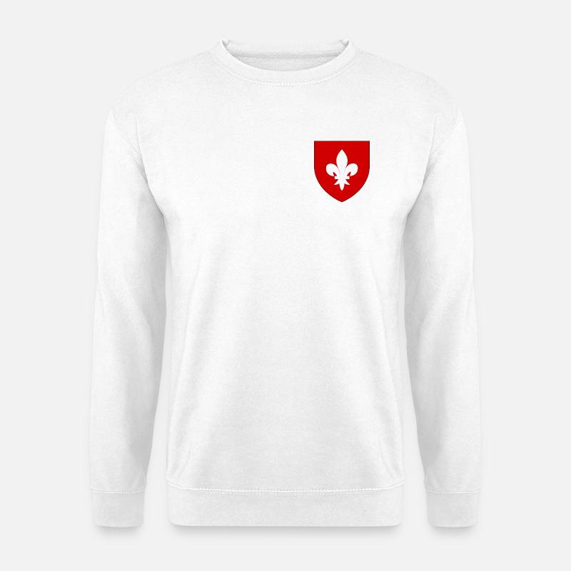 Heraldisches Wappen von Lille - Unisex Pullover - Weiß