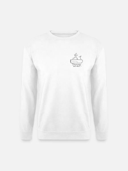 Training lädt Akku - Unisex Pullover - Weiß