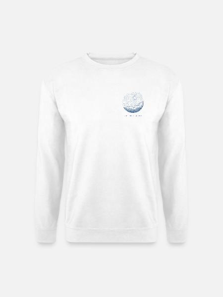 Angeln: Ufer & Tiefenlinien - Unisex Pullover - Weiß