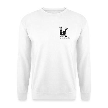 Snail with funny saying - Unisex Sweatshirt - white - Front