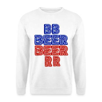 BIER - Unisex Pullover - Weiß - Vorne